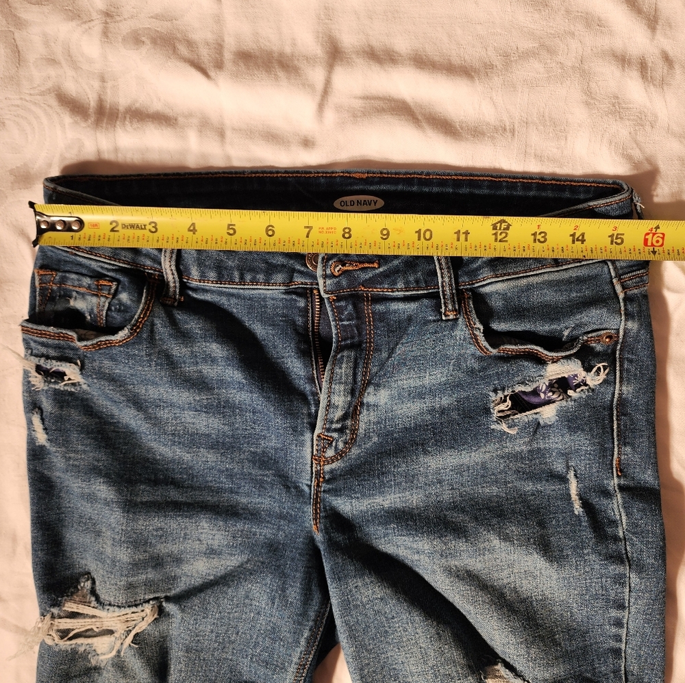 Y2K Old Navy Distressed Bermuda Shorts Jorts - Picture 8 of 8